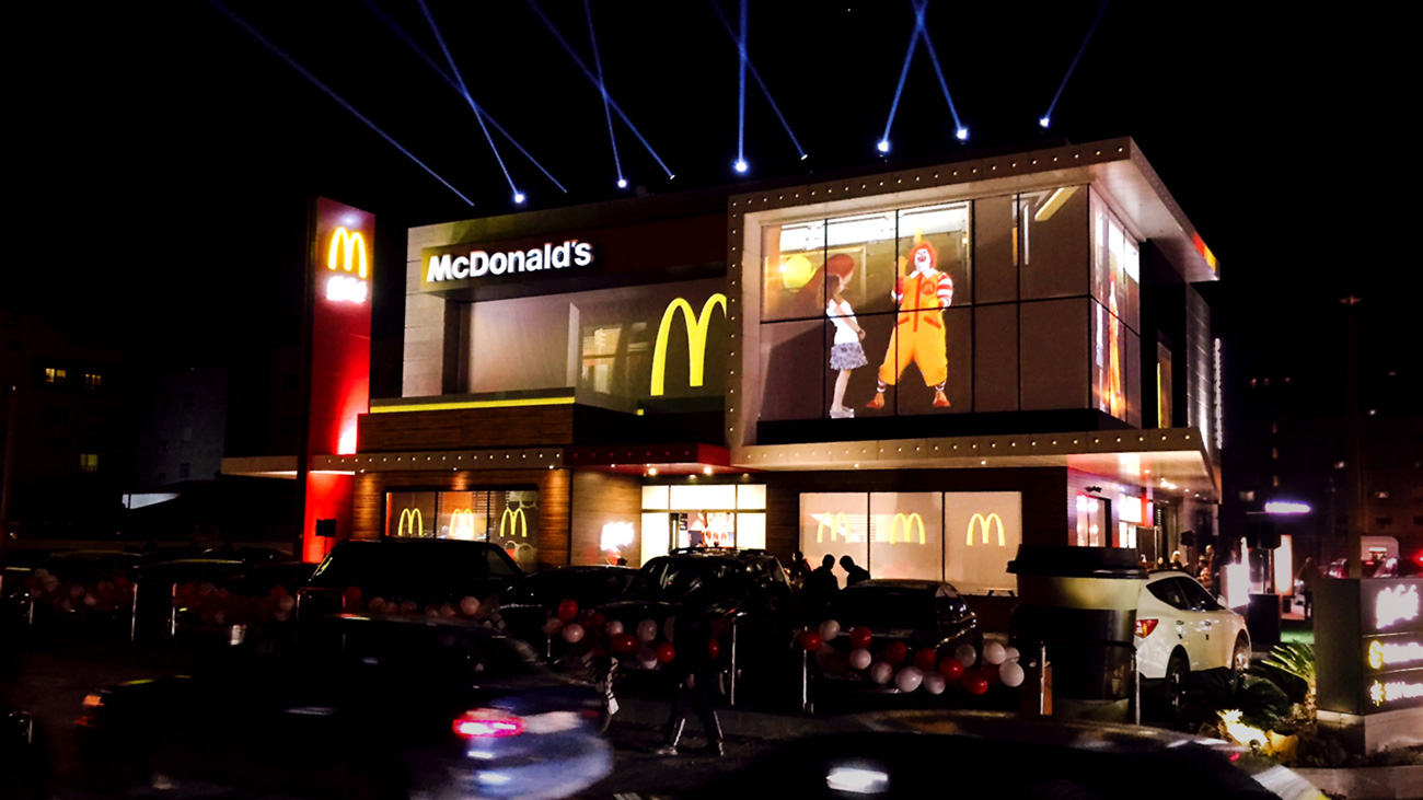agenda cavity Grease 3D Mapping Factory® McDonald's® Jordan - 'Madina Grand Opening' project